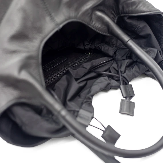 Dafne<br/>Shopper doppio manico nero
