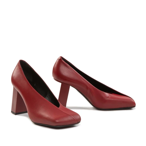 H08 Panton-Decolletè rosso scuro