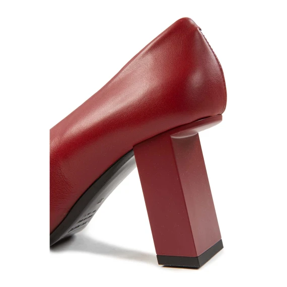 H08 Panton-Decolletè rosso scuro