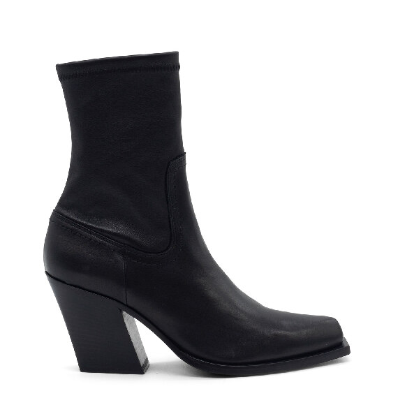 H10 Jolene – Black stretch ankle boot  
