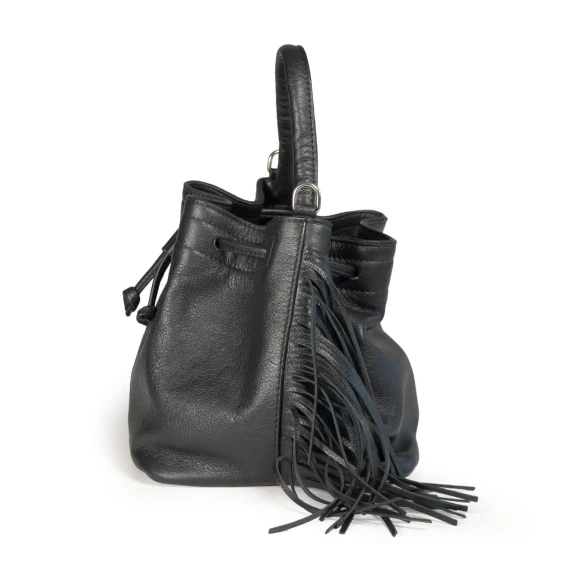 Naima<br>Secchiello in morbida pelle nera