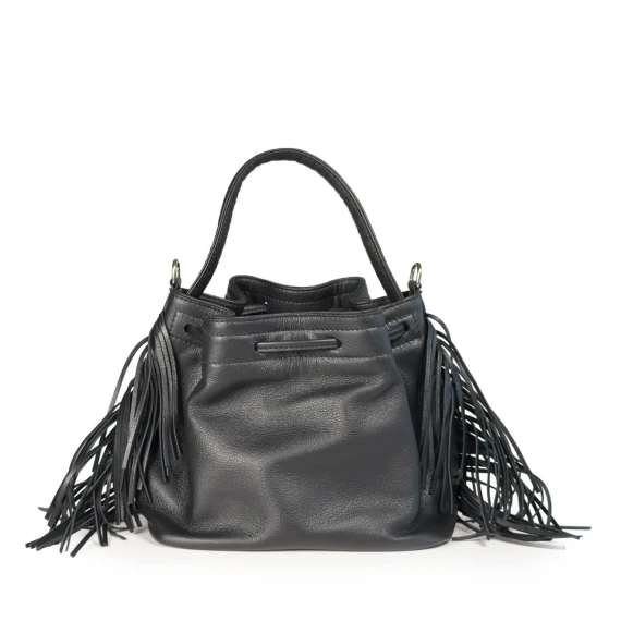 Naima<br>Secchiello in morbida pelle nera
