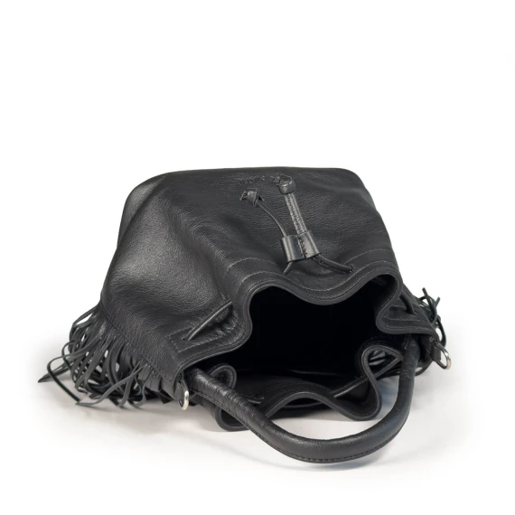 Naima<br>Secchiello in morbida pelle nera
