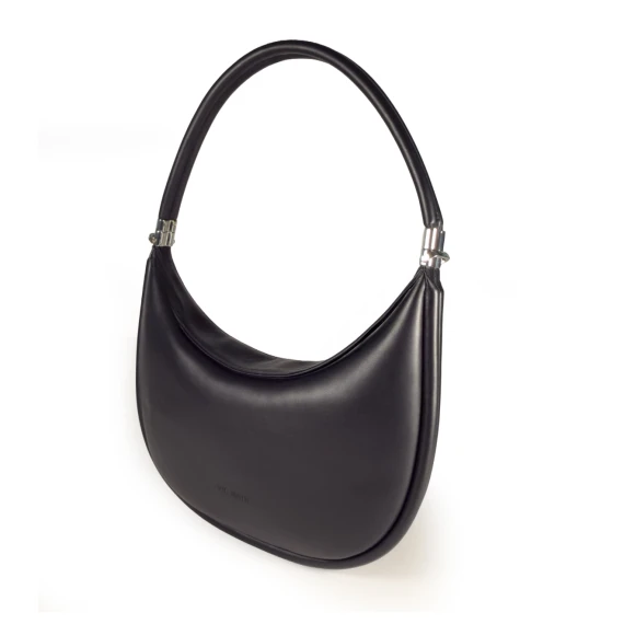 Anastasia small <br>hobo bag in pelle nera