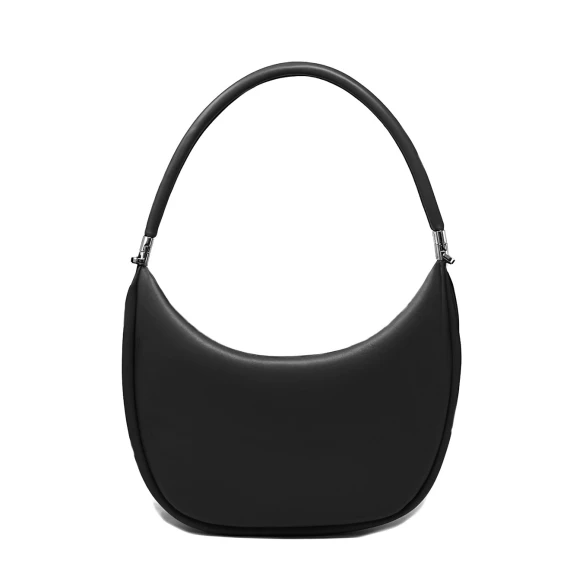 Anastasia small <br>hobo bag in pelle nera