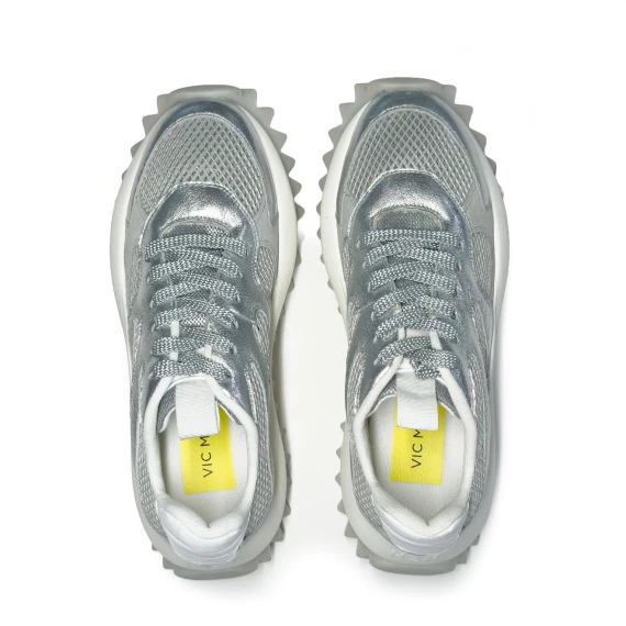 D22 Running__Scarpa allacciata argento/grigia