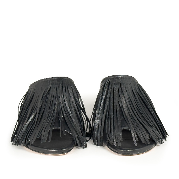 K16_Drop<br>Mule black in soft nappa leather