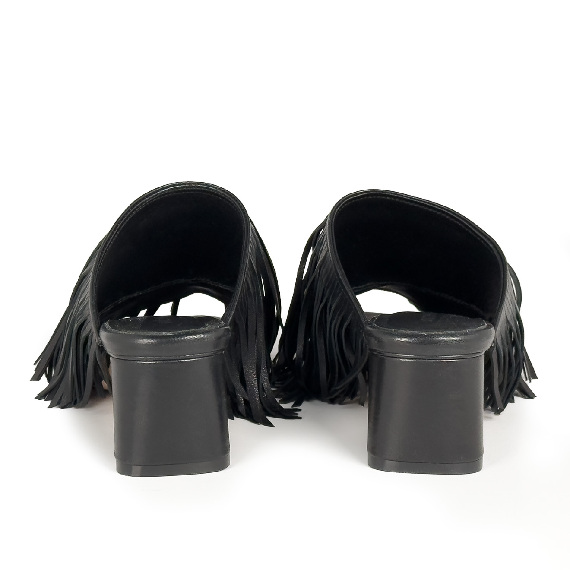 K16_Drop<br>Mule black in soft nappa leather