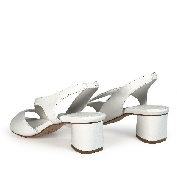 K16_Drop<br>Sandal in nappa leather white